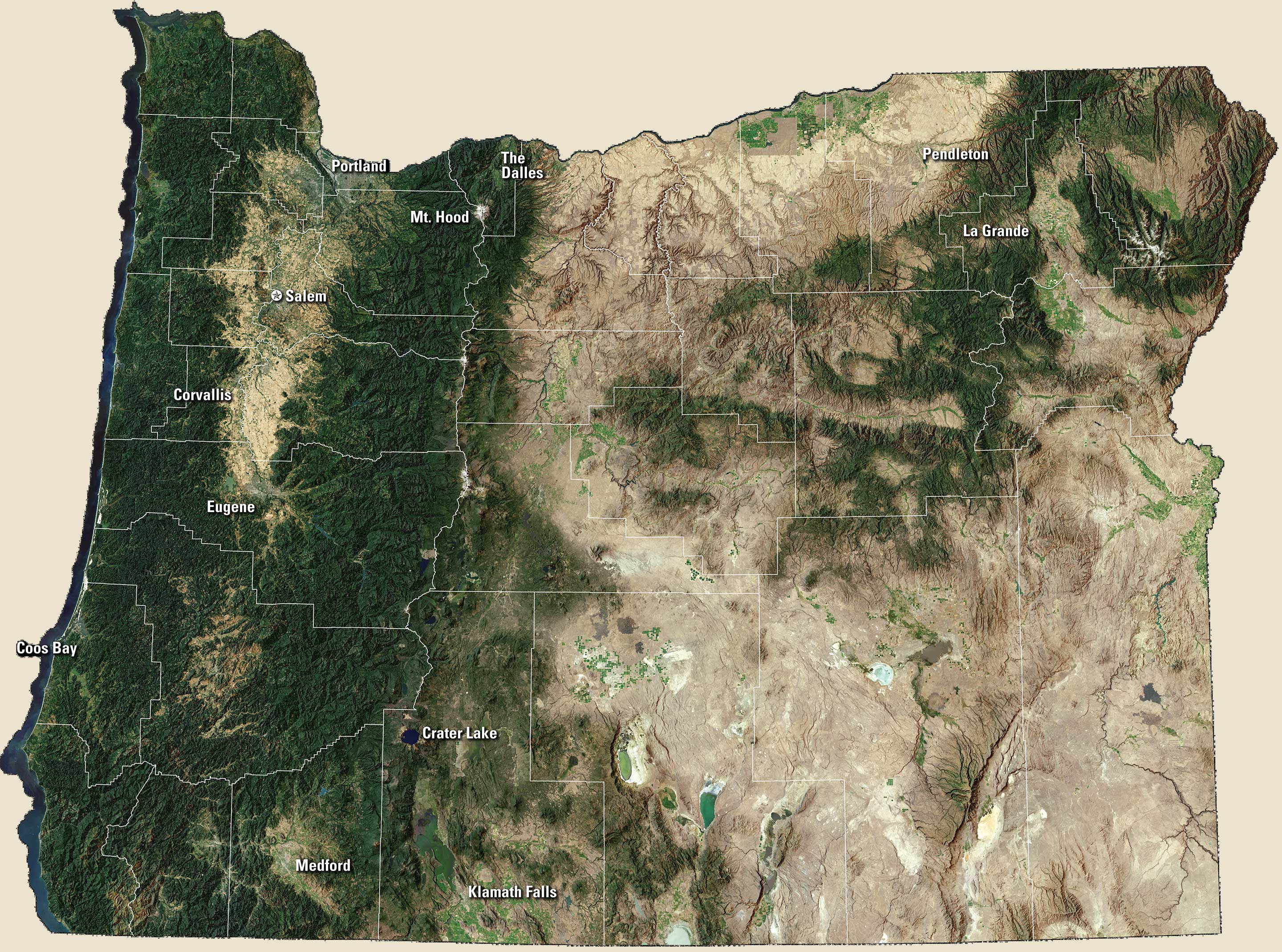 Oregon service area map
