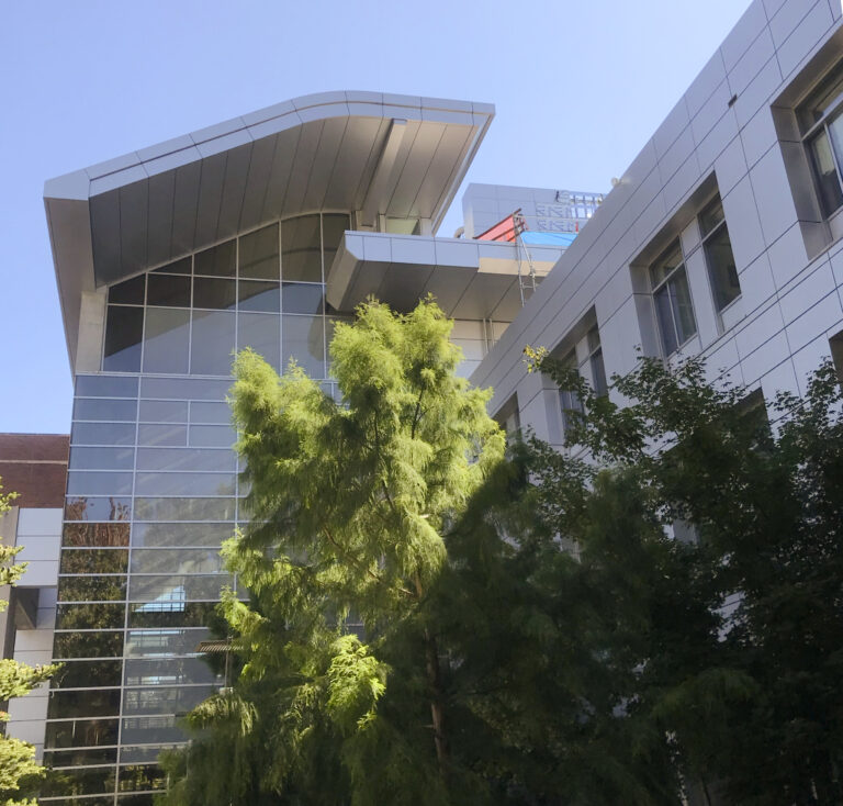 sheet metal on building exterior