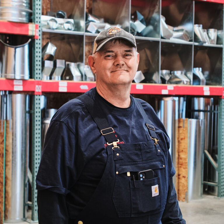 Jerry Porter, warehouse and logistics specialist at Santiam Heating & Sheet Metal