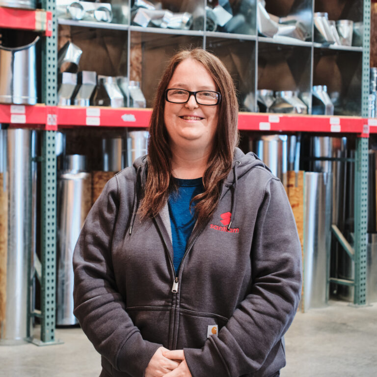 Leslie Pietila, office manager at Santiam Heating & Sheet Metal