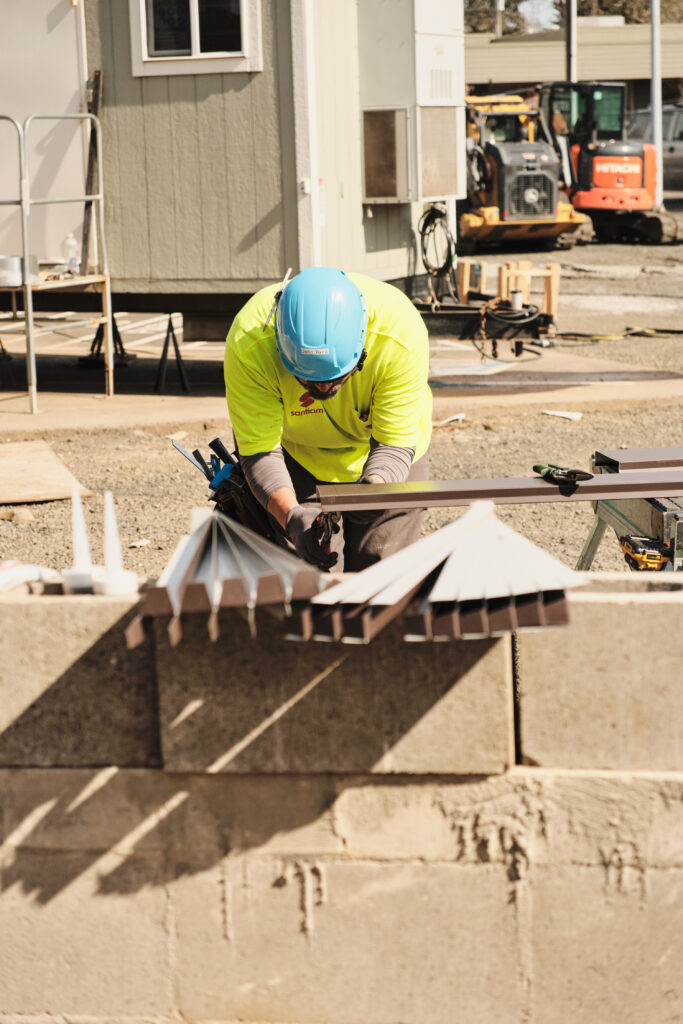 Measuring and laying out sheet metal for fabrication